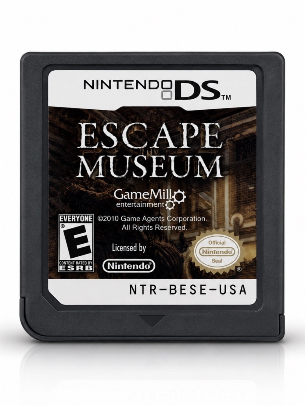 Nintendo DS Escape Museum Game Cartridge - Black